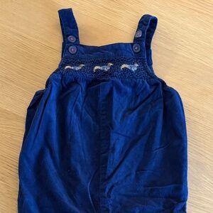 Mini Boden Blue Corduroy Romper | Unisex